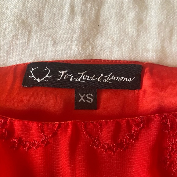 For Love & Lemons Red Margarita Dress - Picture 3 of 4